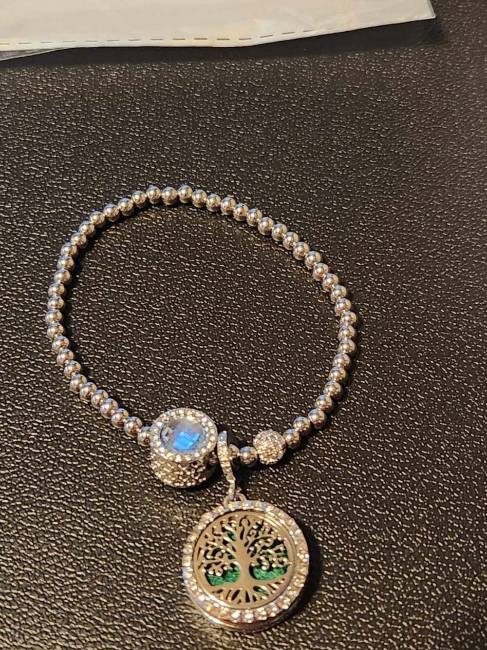 Blue Tree of Life Essential Oil Diffuser Bracelet